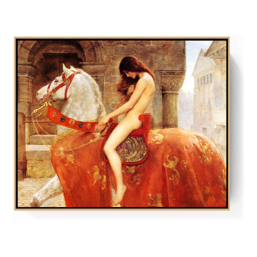 Lady_Godiva_John_Collier - FLOATING FRAME