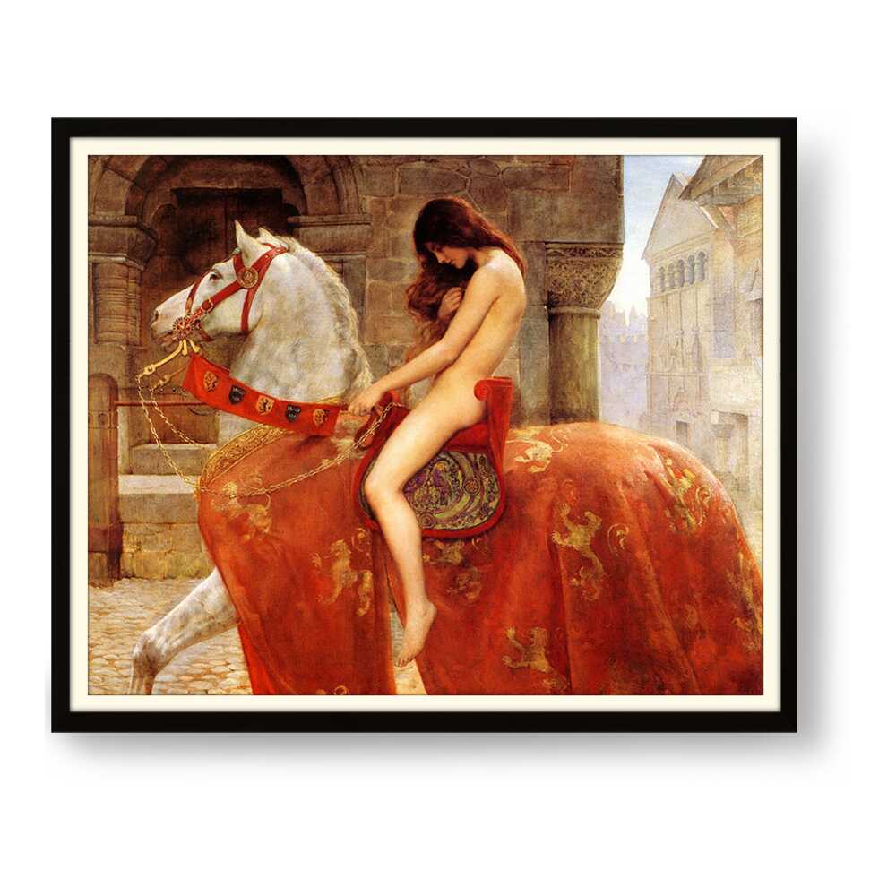 Lady_Godiva_John_Collier - WALL MOUNT FRAME