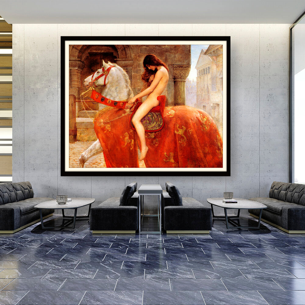 Lady_Godiva_John_Collier - WALL MOUNT FRAME