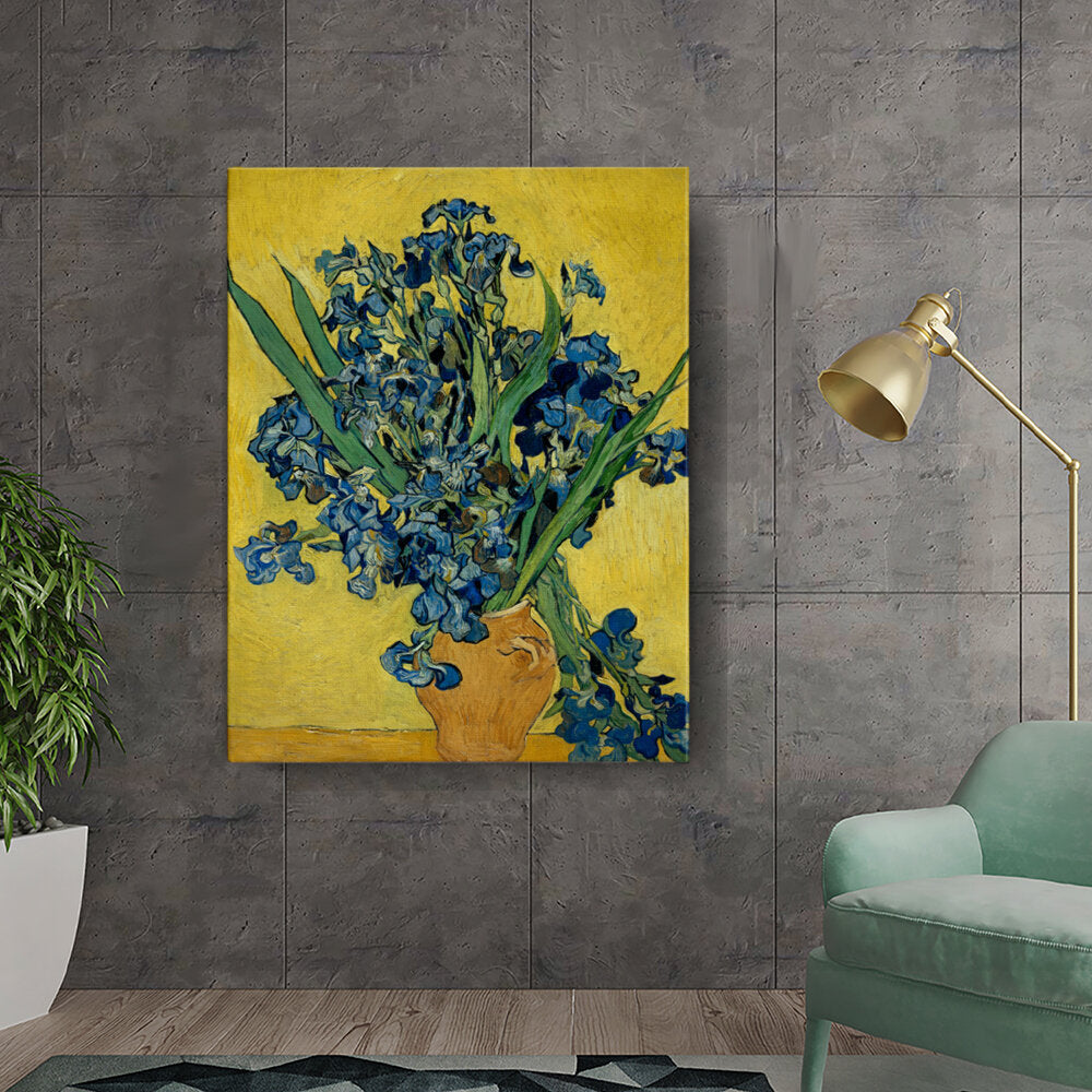Irises In A Vase