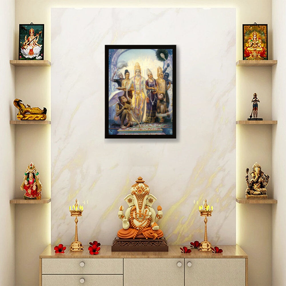 Seetharamalakshmanahanuman - Framed Canvas