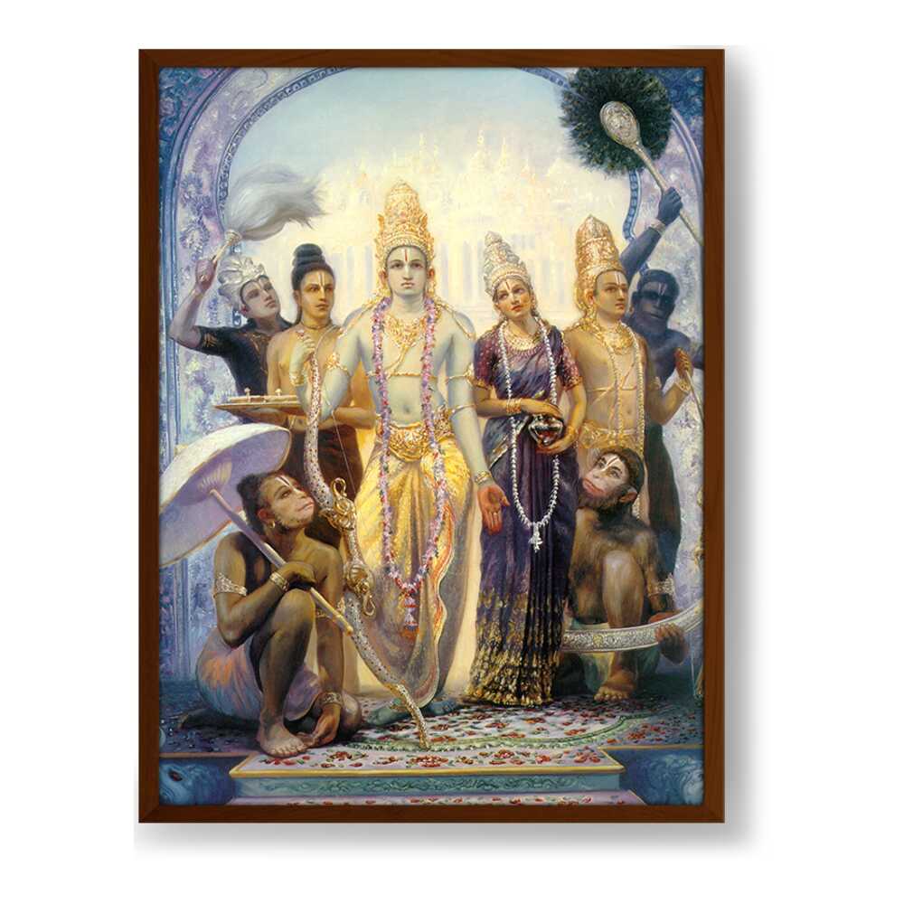 Seetharamalakshmanahanuman - Framed Canvas