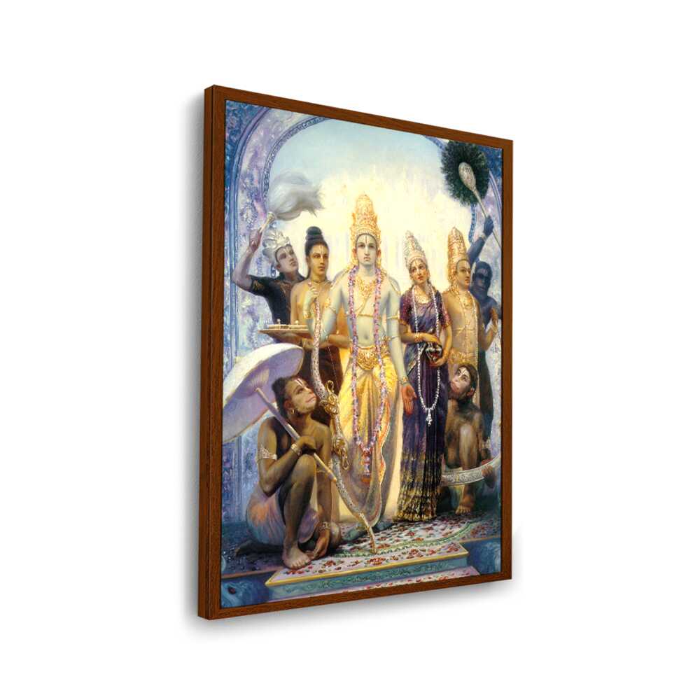 Seetharamalakshmanahanuman - Framed Canvas