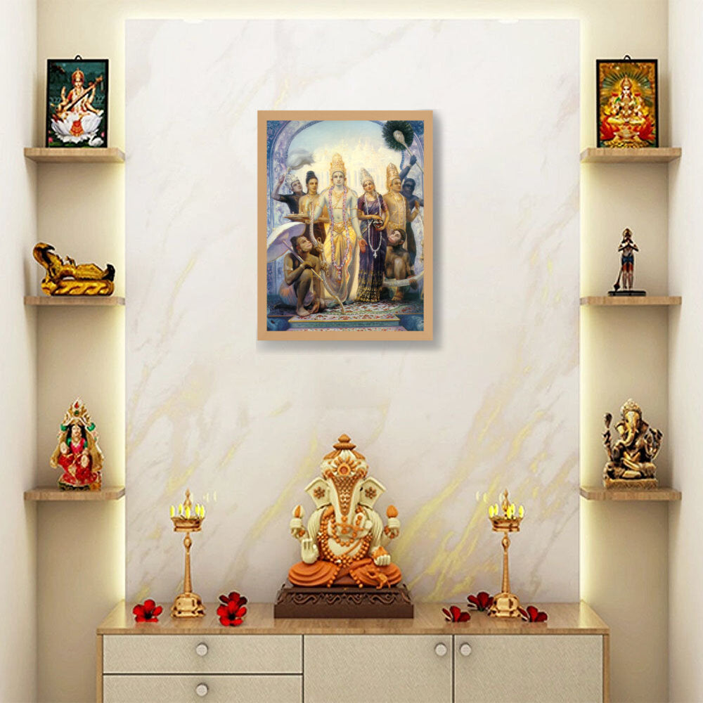 Seetharamalakshmanahanuman - Framed Canvas