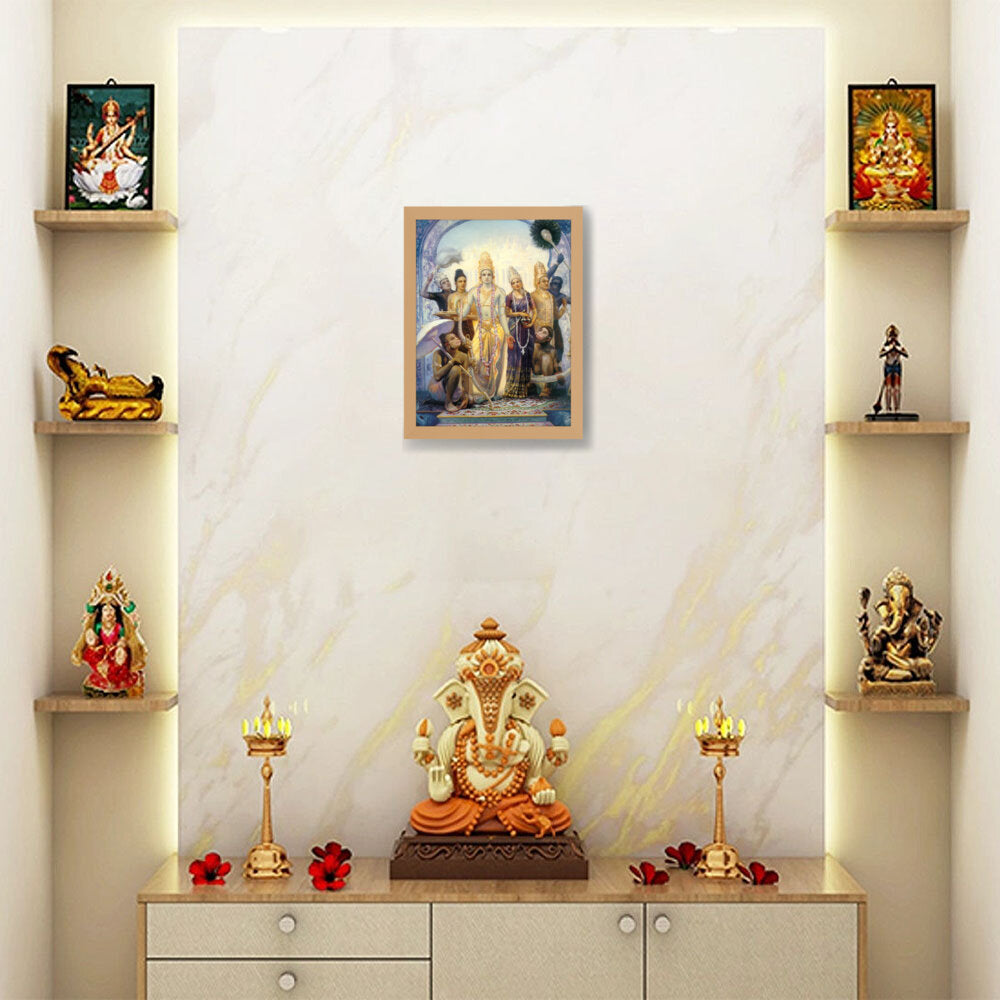 Seetharamalakshmanahanuman - Framed Canvas