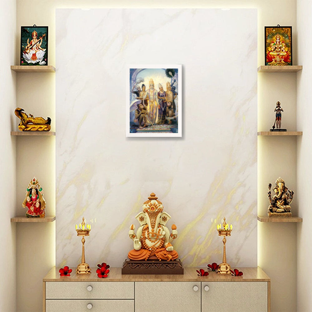 Seetharamalakshmanahanuman - Framed Canvas