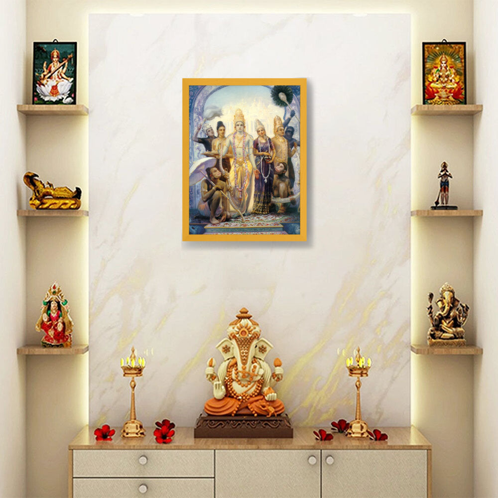 Seetharamalakshmanahanuman - Framed Canvas
