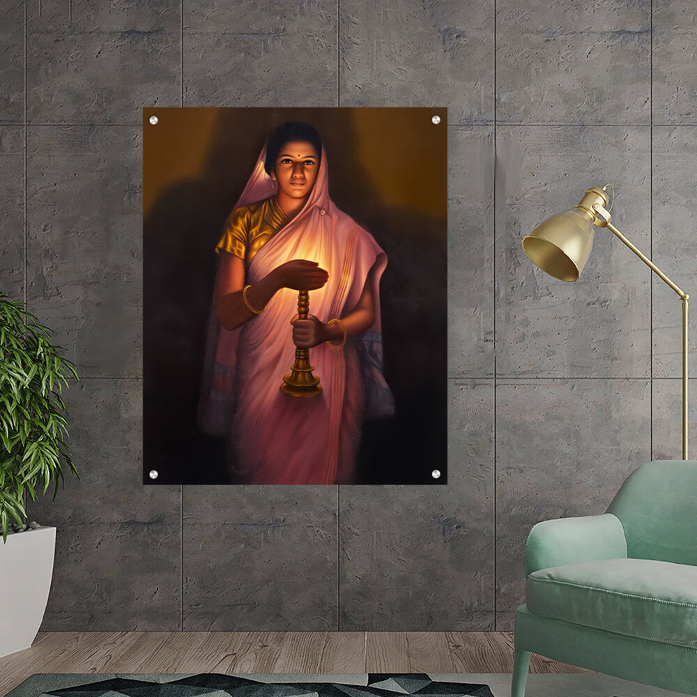 Lady_with_The_Lamp - Acrylic Wall Photo