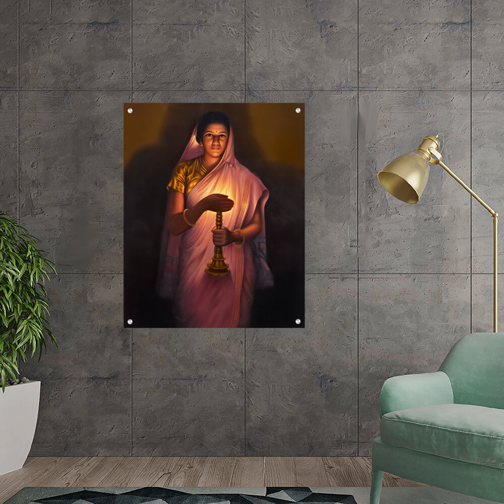 Lady_with_The_Lamp - Acrylic Wall Photo