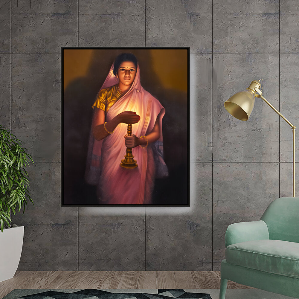 Lady_with_The_Lamp - FLOATING FRAME