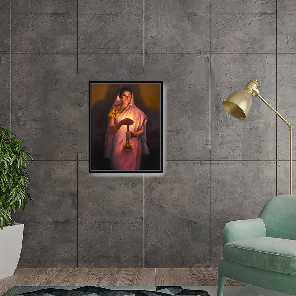 Lady_with_The_Lamp - FLOATING FRAME