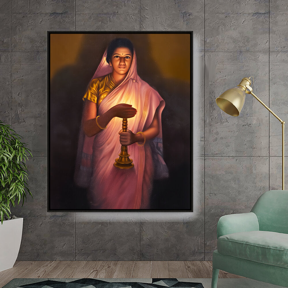 Lady_with_The_Lamp - FLOATING FRAME