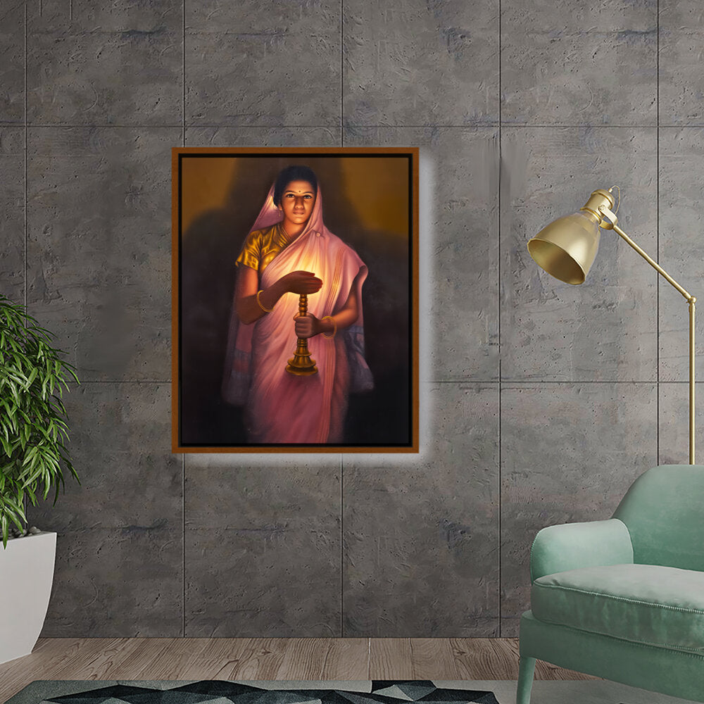 Lady_with_The_Lamp - FLOATING FRAME