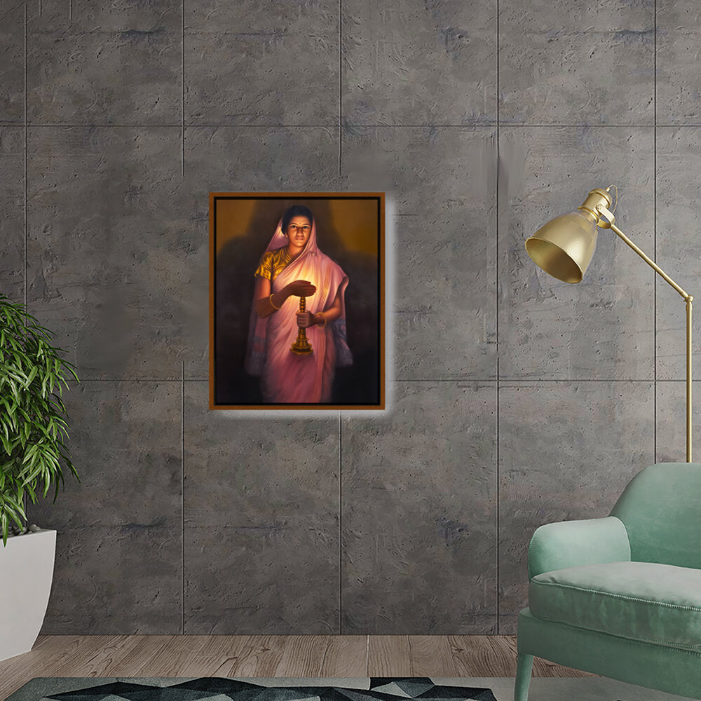 Lady_with_The_Lamp - FLOATING FRAME