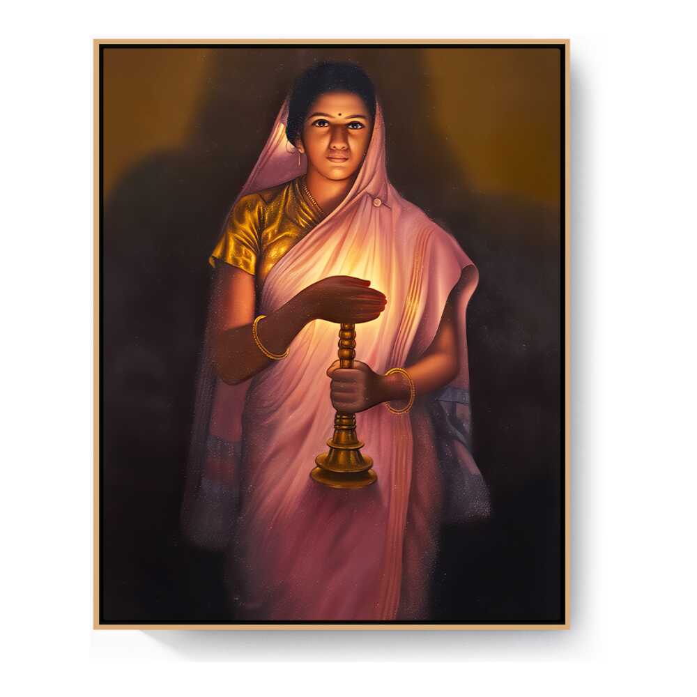 Lady_with_The_Lamp - FLOATING FRAME