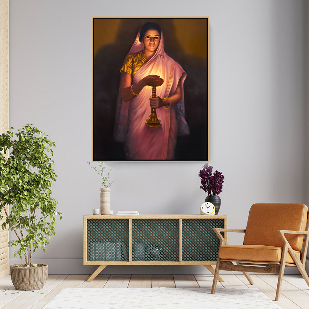 Lady_with_The_Lamp - FLOATING FRAME
