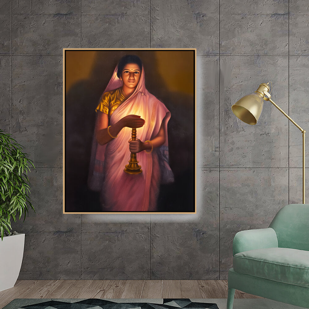 Lady_with_The_Lamp - FLOATING FRAME