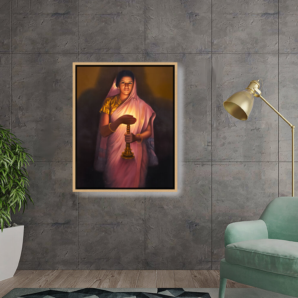 Lady_with_The_Lamp - FLOATING FRAME