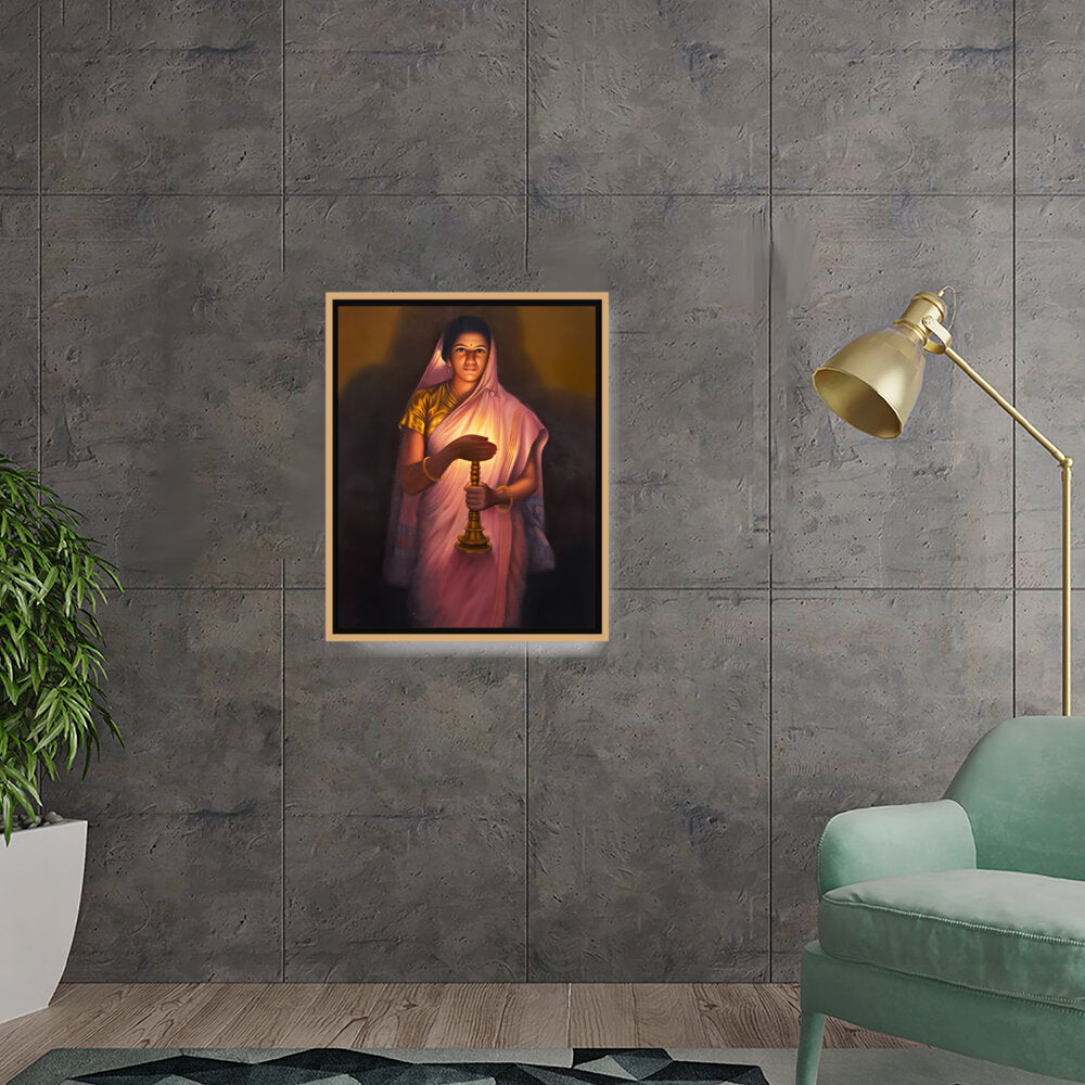 Lady_with_The_Lamp - FLOATING FRAME