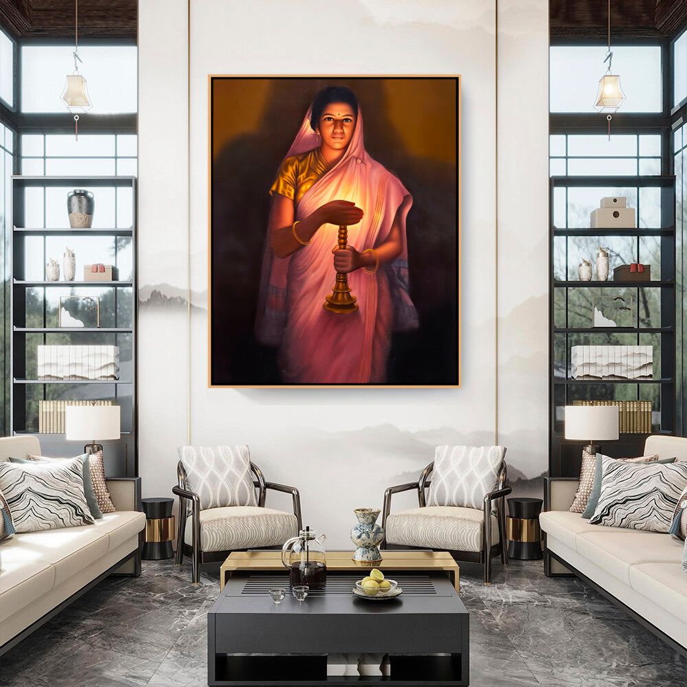 Lady_with_The_Lamp - FLOATING FRAME