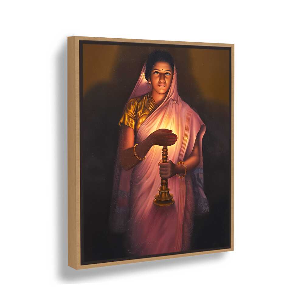 Lady_with_The_Lamp - FLOATING FRAME