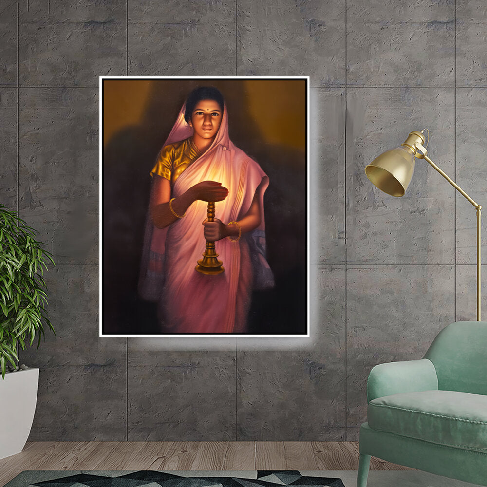 Lady_with_The_Lamp - FLOATING FRAME