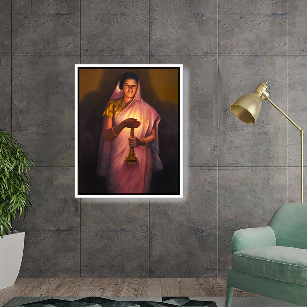 Lady_with_The_Lamp - FLOATING FRAME