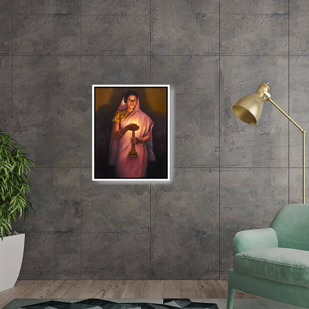 Lady_with_The_Lamp - FLOATING FRAME