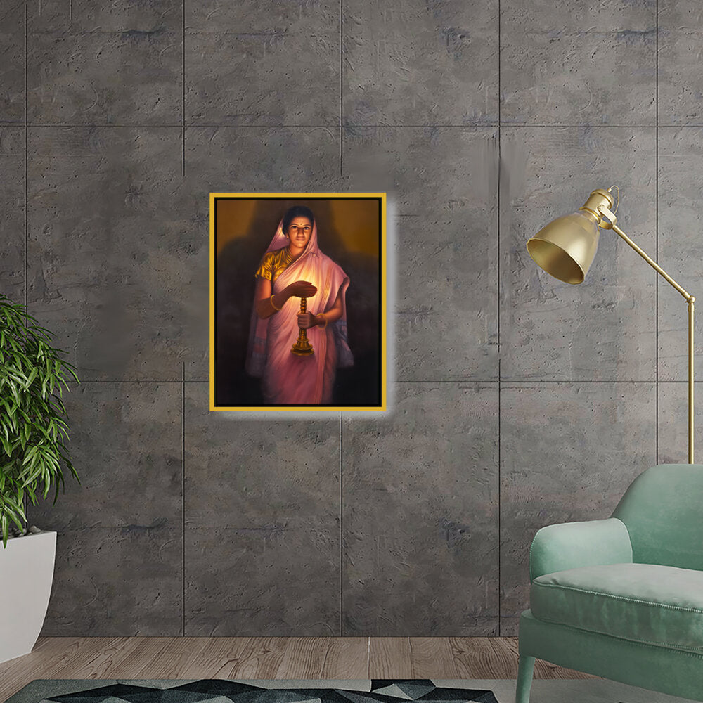 Lady_with_The_Lamp - FLOATING FRAME