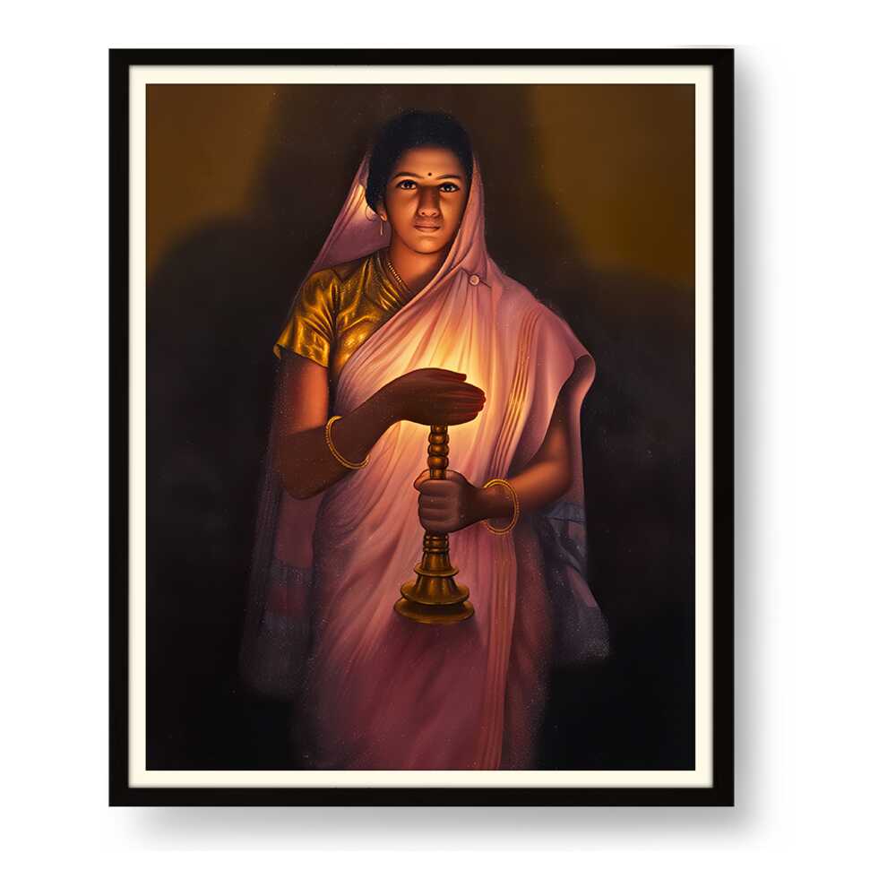 Lady_with_The_Lamp - WALL MOUNT FRAME