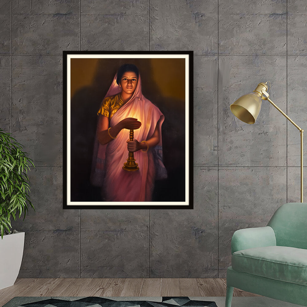 Lady_with_The_Lamp - WALL MOUNT FRAME