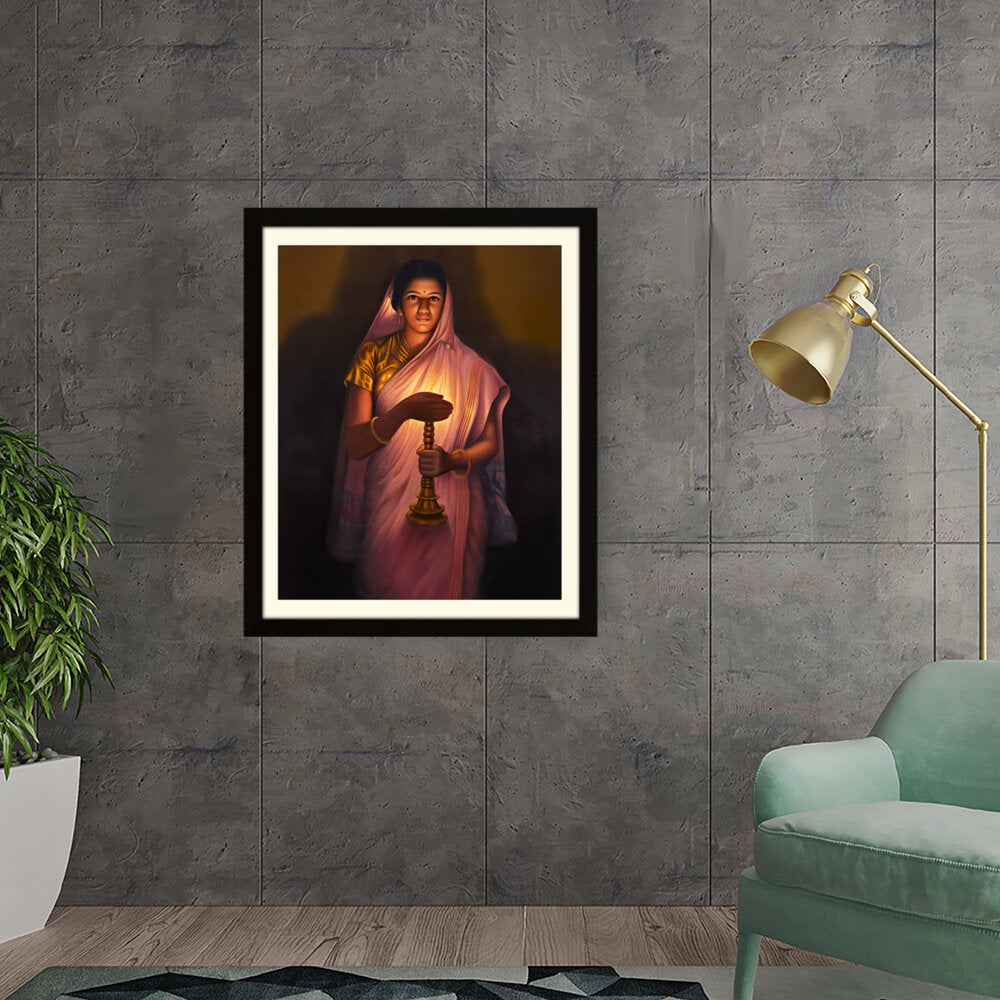 Lady_with_The_Lamp - WALL MOUNT FRAME