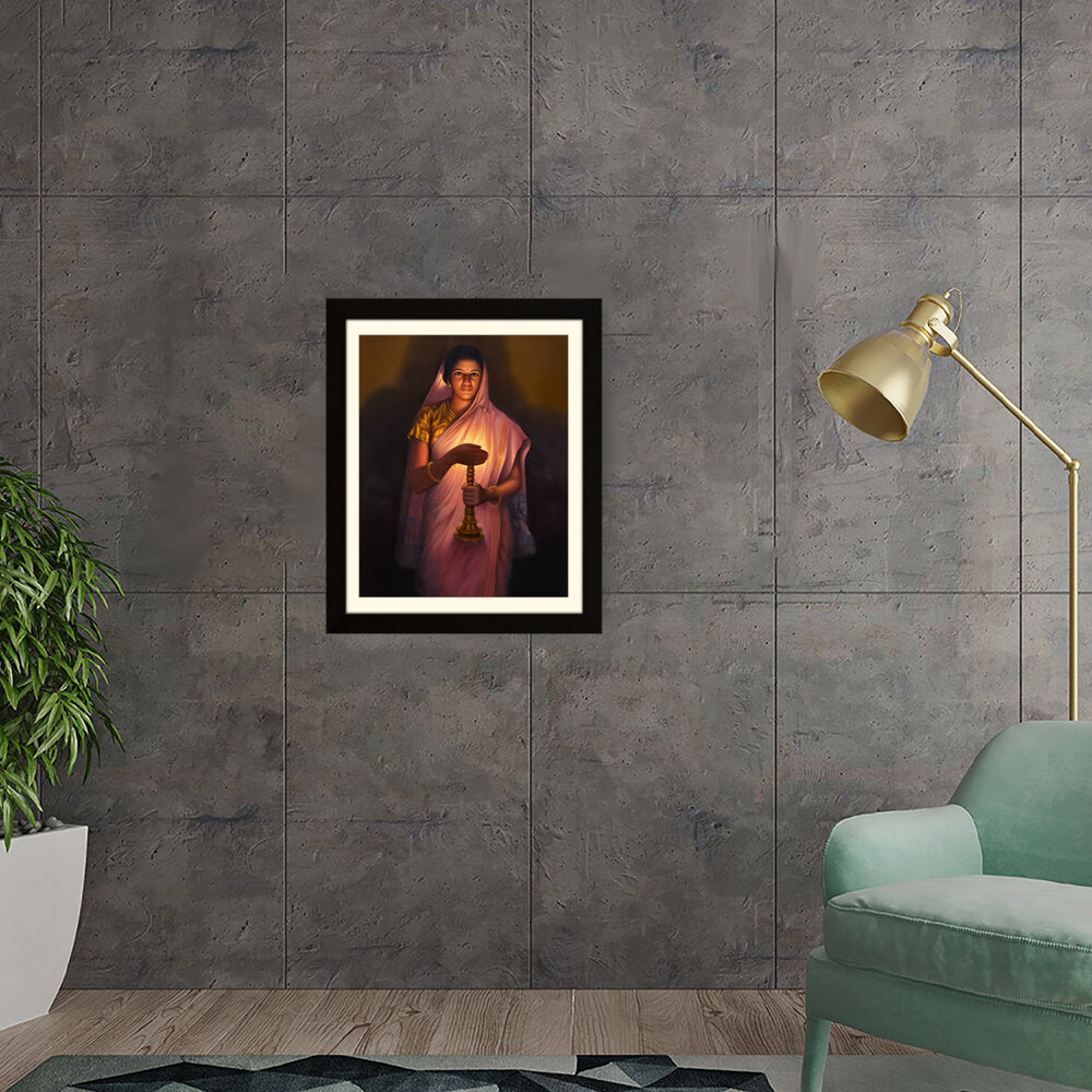 Lady_with_The_Lamp - WALL MOUNT FRAME