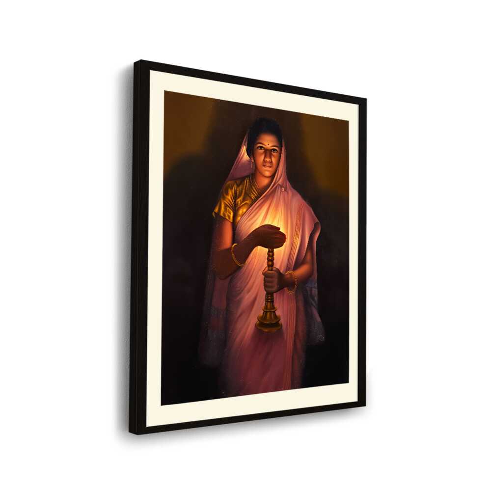 Lady_with_The_Lamp - WALL MOUNT FRAME