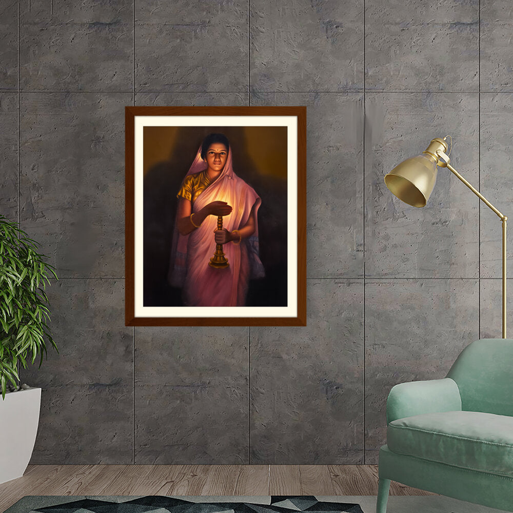 Lady_with_The_Lamp - WALL MOUNT FRAME