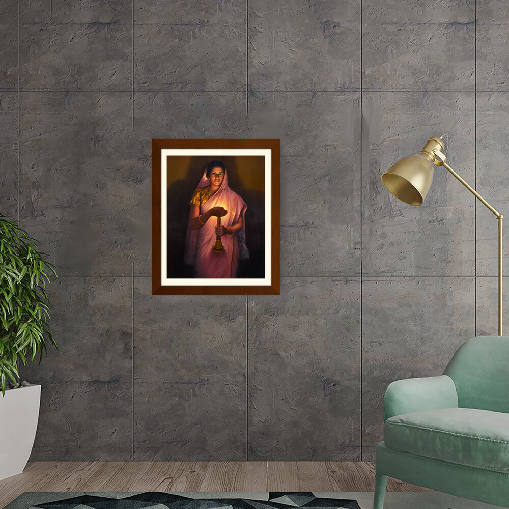 Lady_with_The_Lamp - WALL MOUNT FRAME