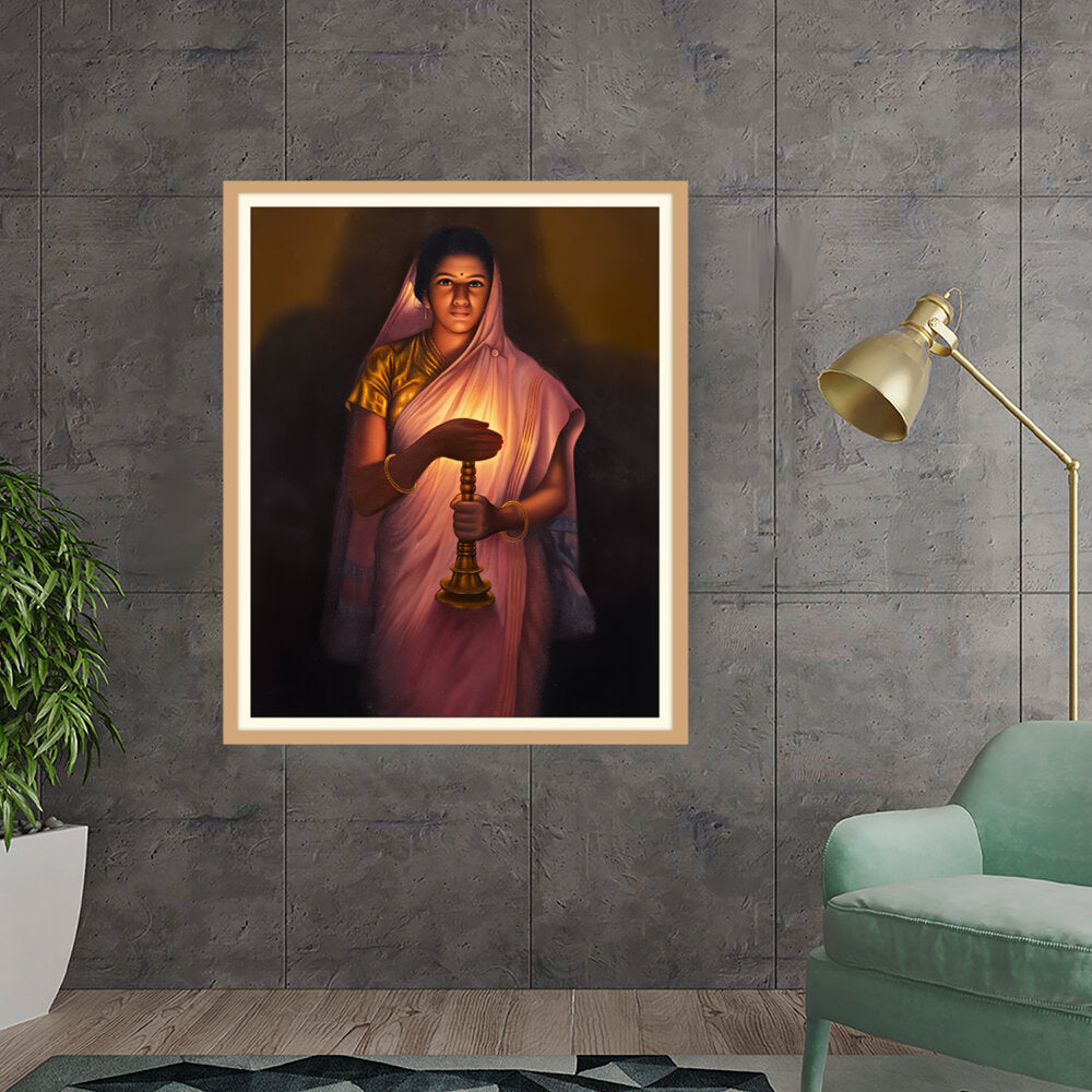 Lady_with_The_Lamp - WALL MOUNT FRAME