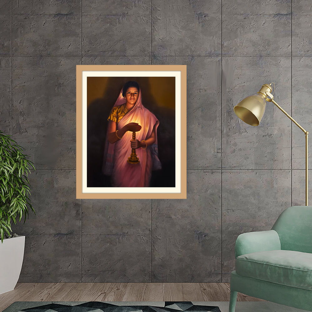 Lady_with_The_Lamp - WALL MOUNT FRAME
