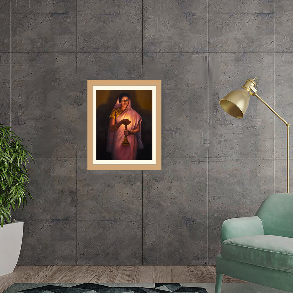 Lady_with_The_Lamp - WALL MOUNT FRAME