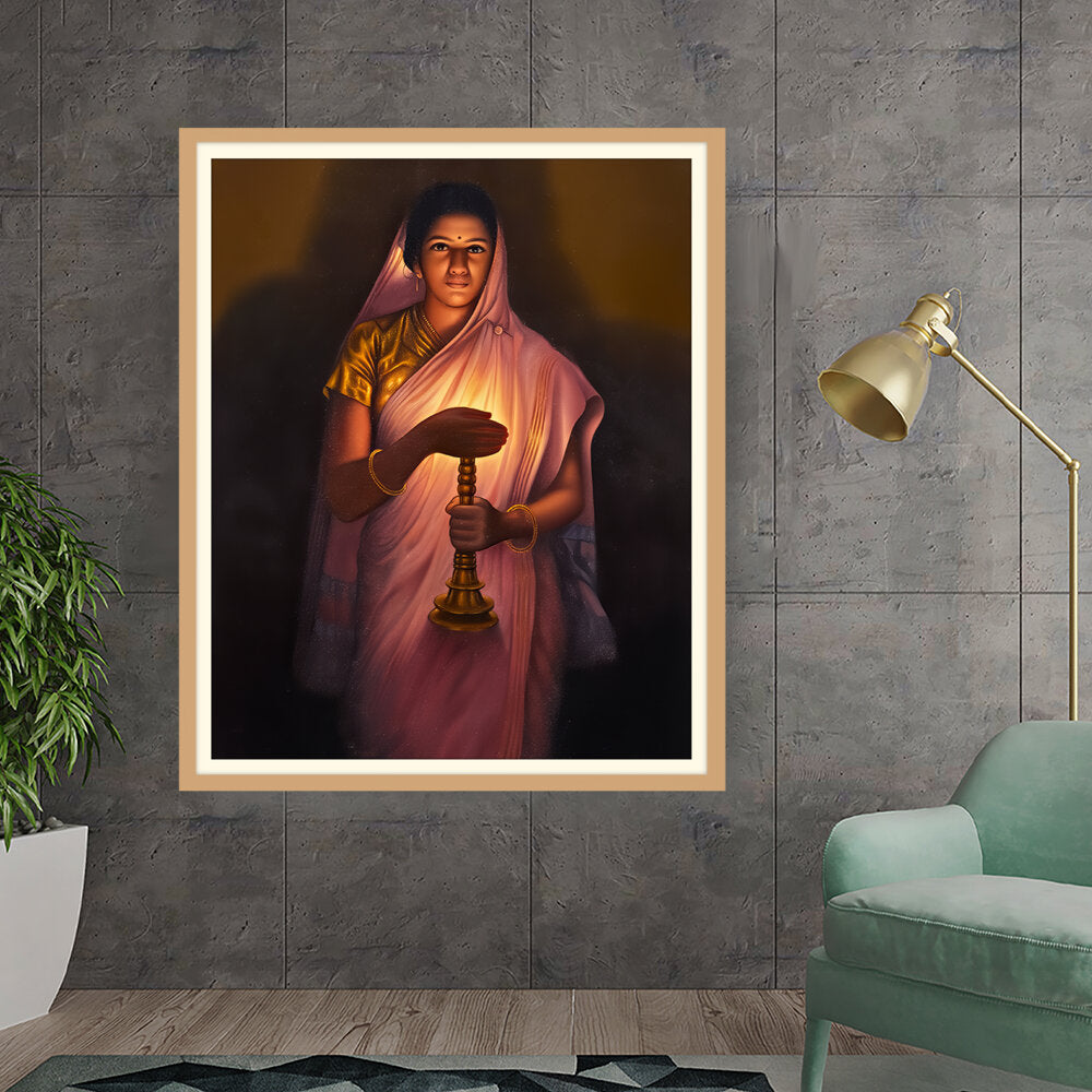 Lady_with_The_Lamp - WALL MOUNT FRAME