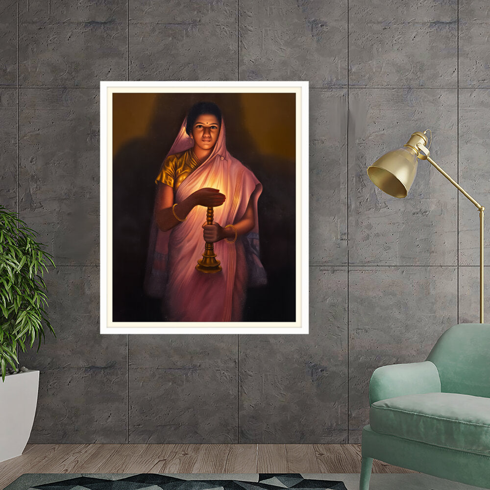 Lady_with_The_Lamp - WALL MOUNT FRAME