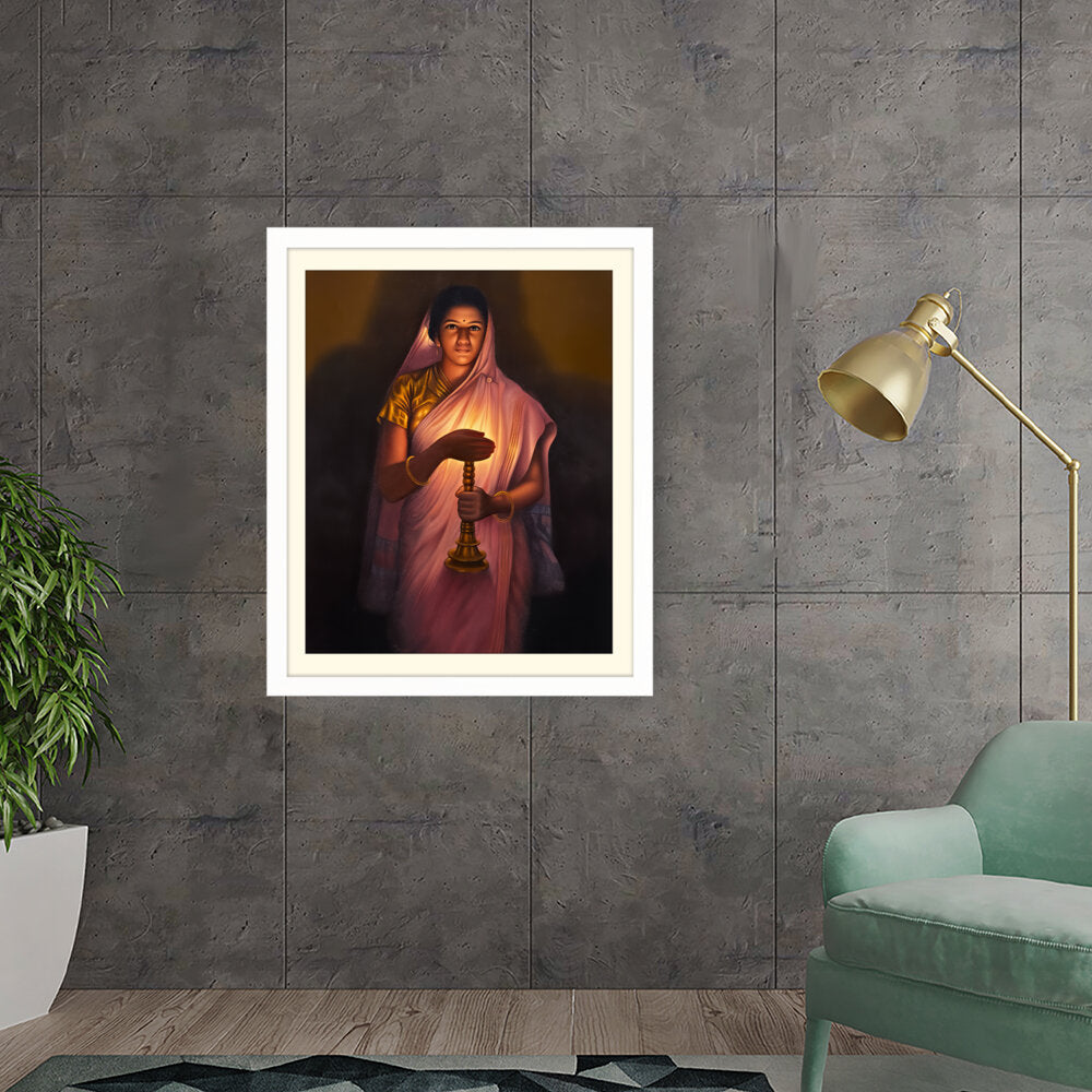 Lady_with_The_Lamp - WALL MOUNT FRAME