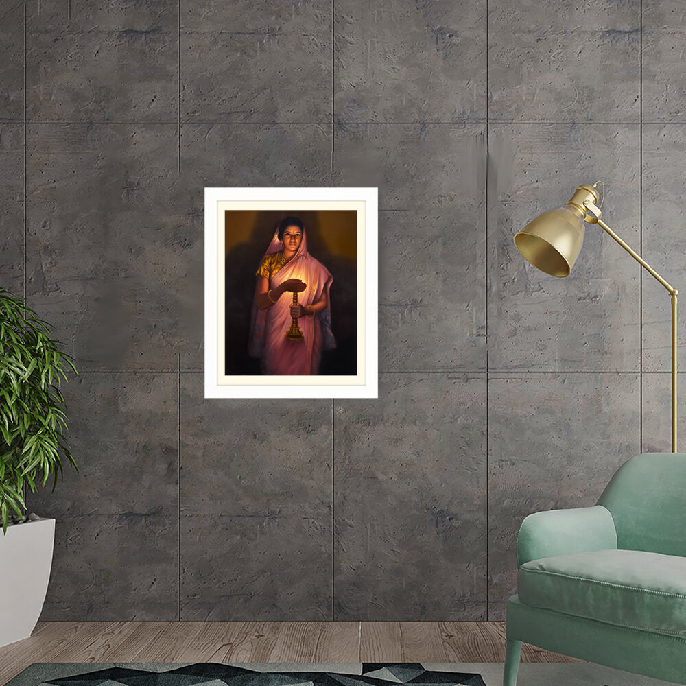 Lady_with_The_Lamp - WALL MOUNT FRAME