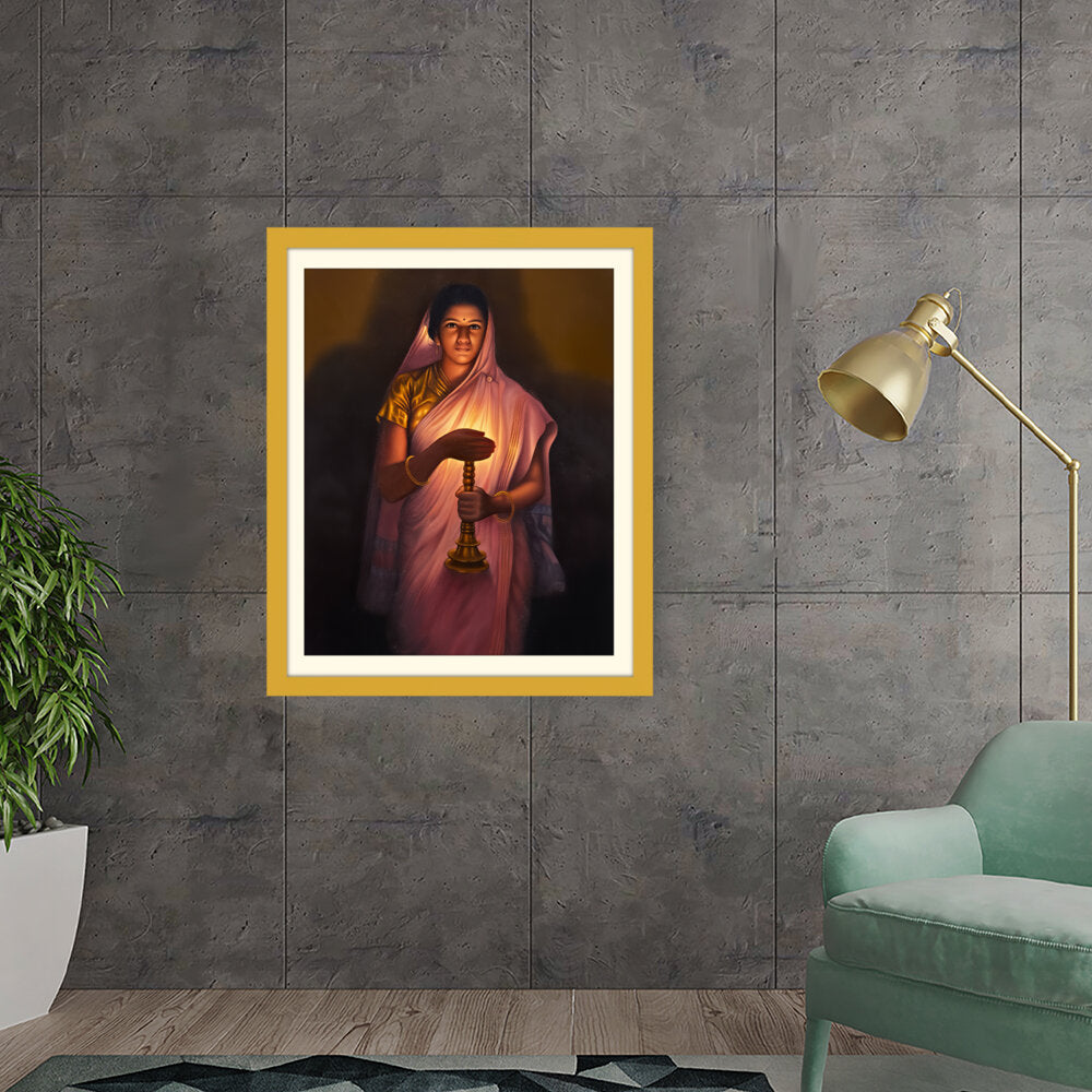 Lady_with_The_Lamp - WALL MOUNT FRAME