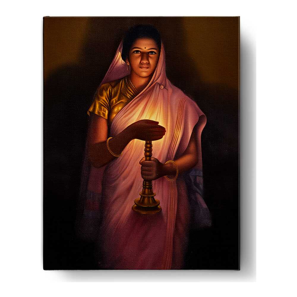 Lady_with_The_Lamp - Wall Canvas