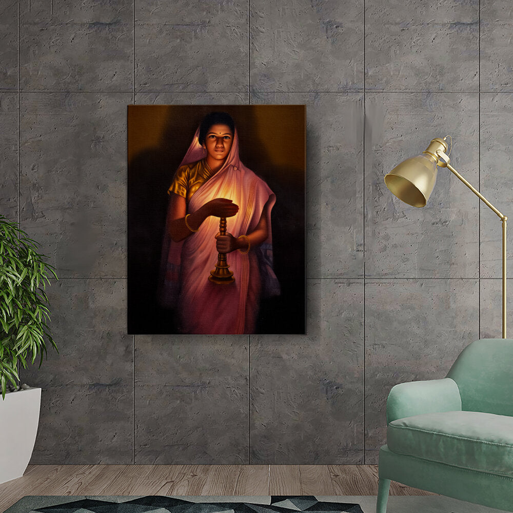 Lady_with_The_Lamp - Wall Canvas