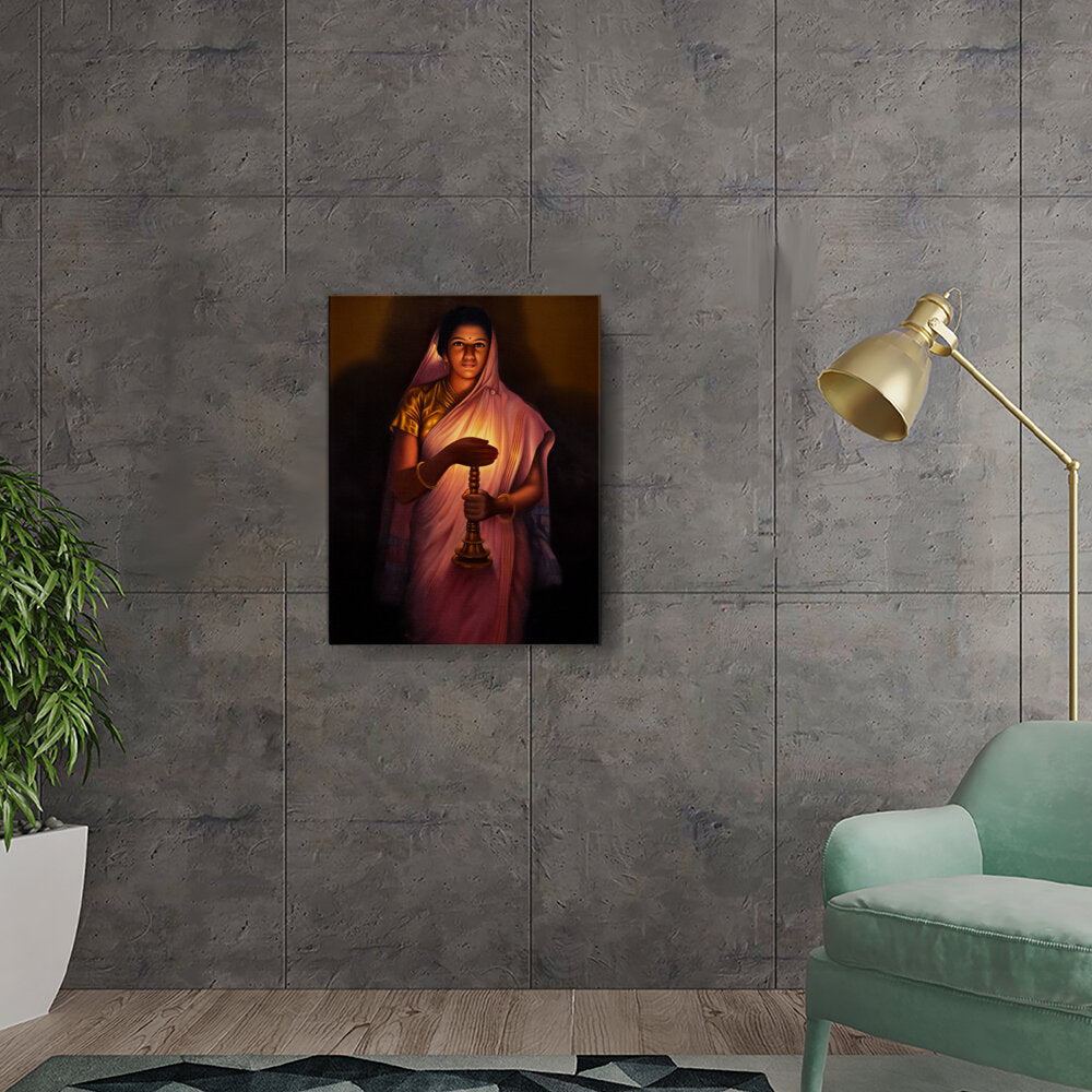 Lady_with_The_Lamp - Wall Canvas