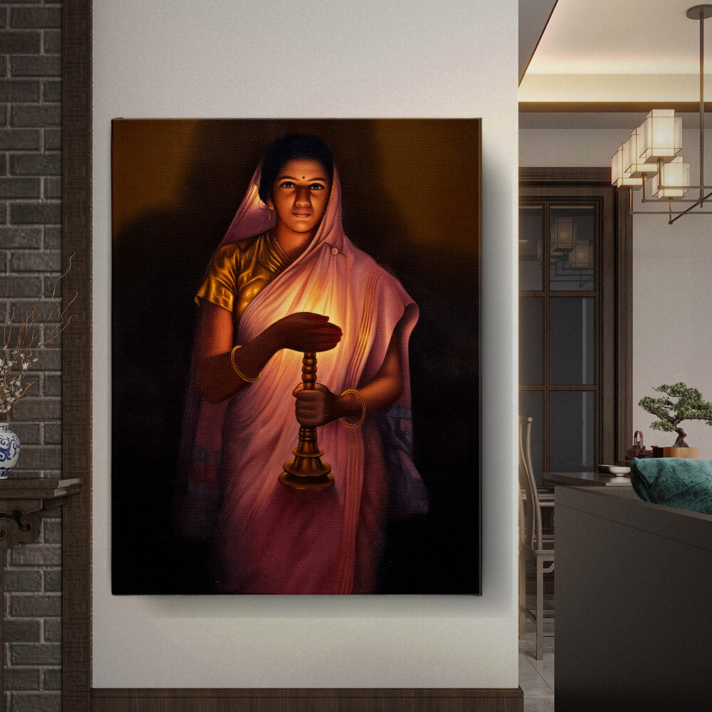 Lady_with_The_Lamp - Wall Canvas