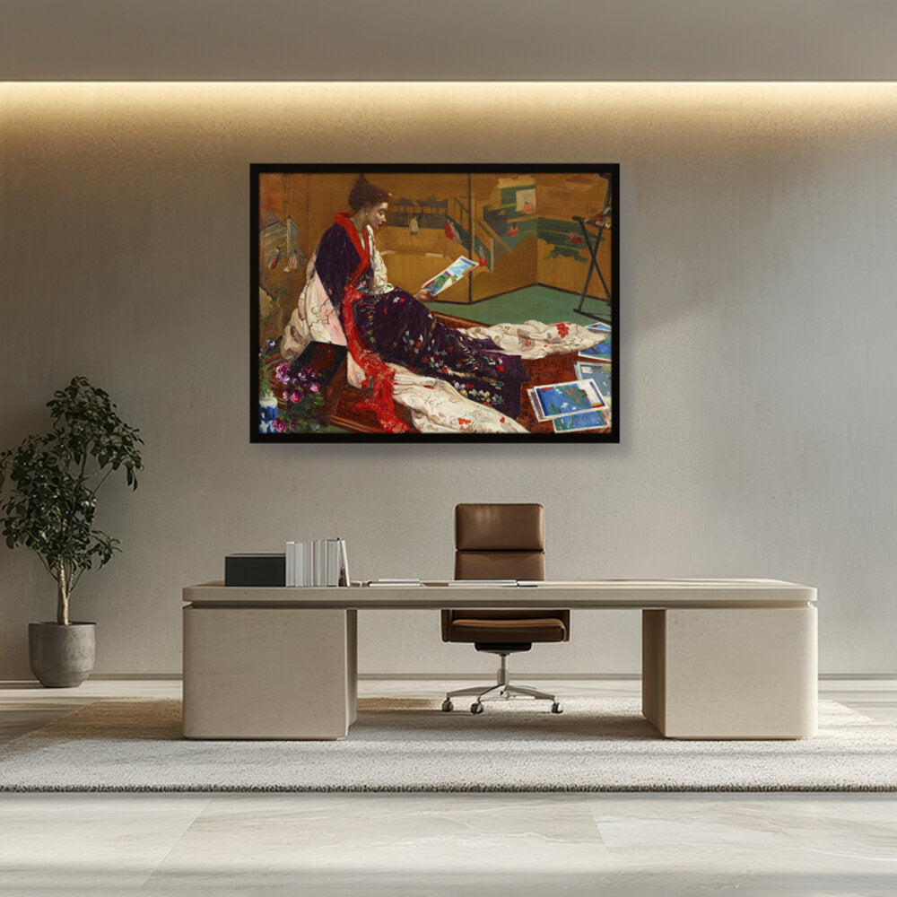 Kimono2 - Framed Canvas