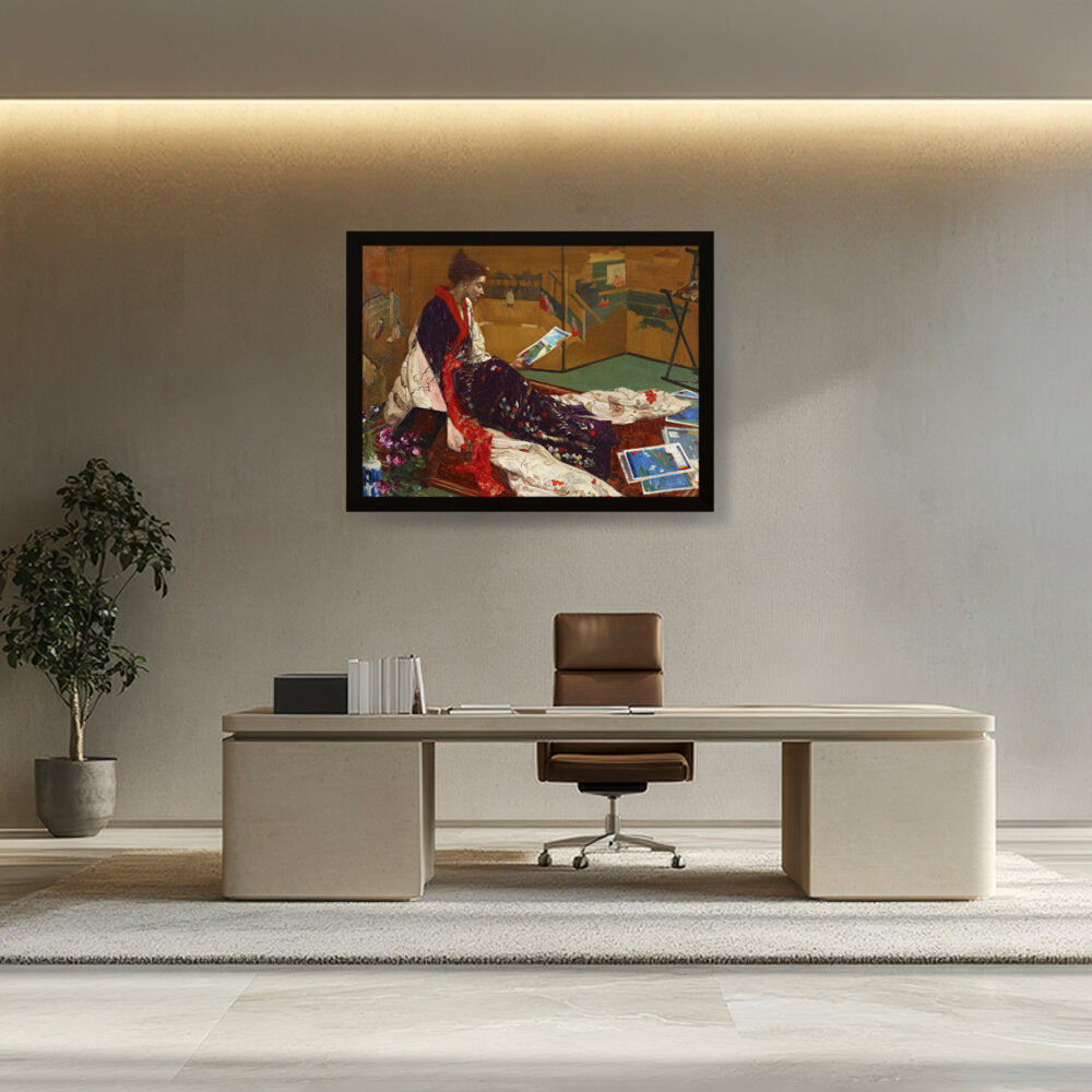 Kimono2 - Framed Canvas